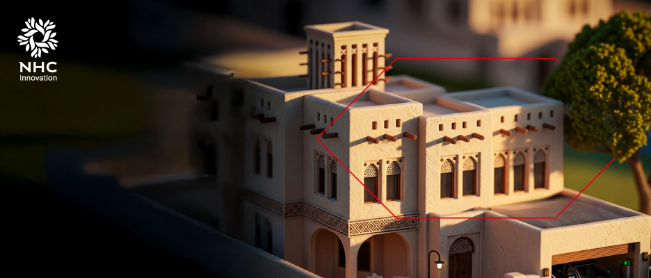 A modern-traditional house model designed by NHC Innovation.