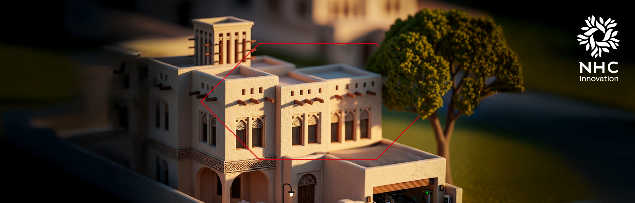 A modern-traditional house model designed by NHC Innovation.