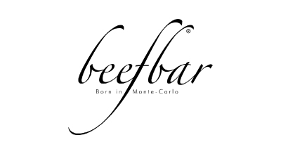 The image shows the word "Beefbar" written in with a white background