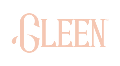 GLEEN logo showing the brand name written in pink